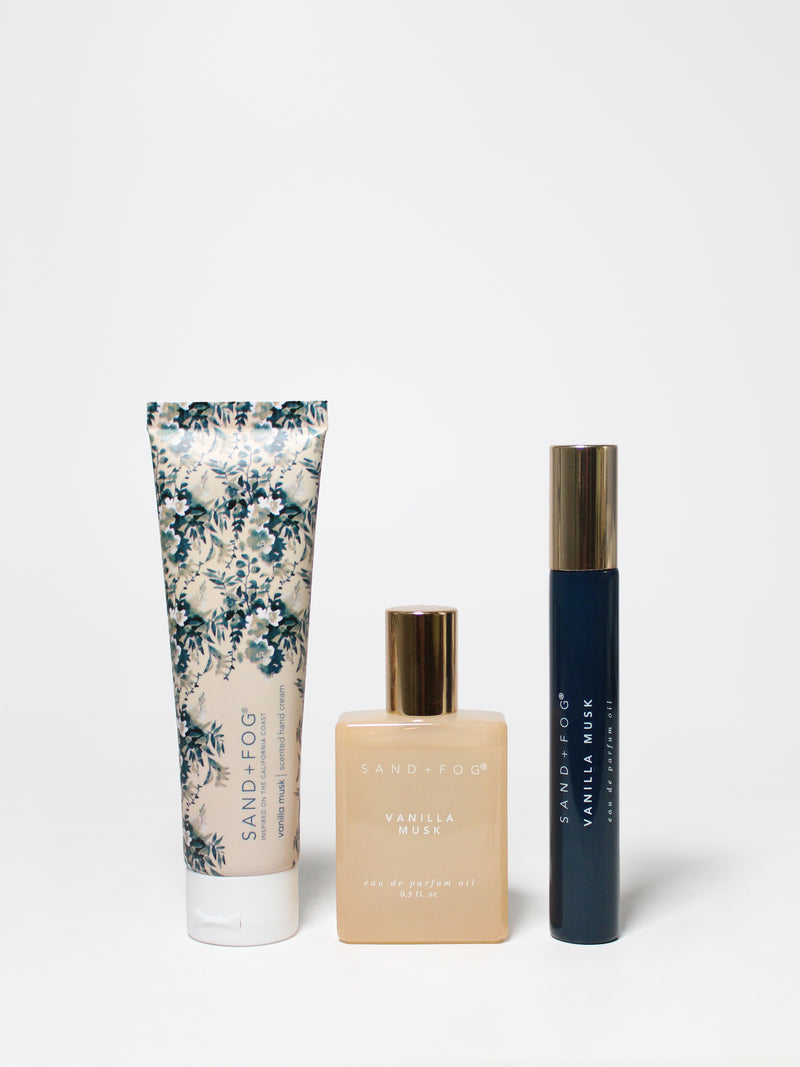 Hand Cream and Perfume Oil Rollerball Set - Vanilla Musk