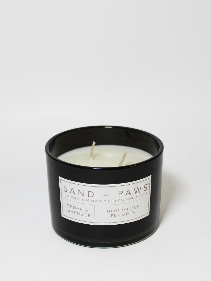 Sand + Paws Cedar & Lavender 12 oz scented candle