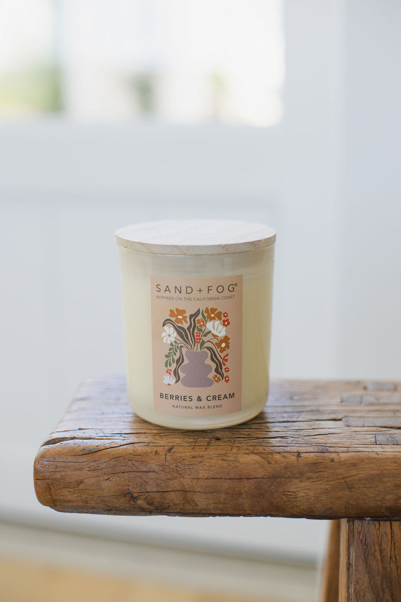 Berries & Cream 10 oz scented candle